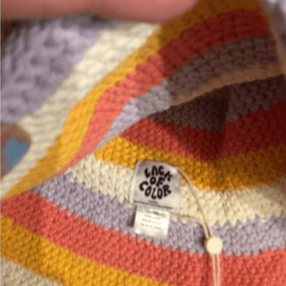 NEW! Rare LOC Island Striped Crochet Bucket Hat in Pastel main image 4